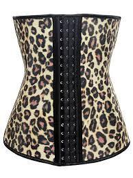 Leopard Print Latex Corset