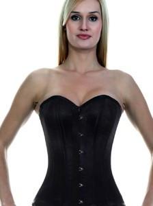Long Black Waist Training Corset